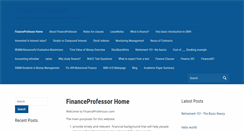 Desktop Screenshot of financeprofessor.com